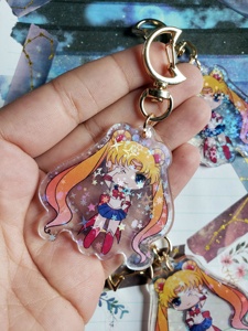 อะคริลิค OEM ODM ลายการ์ตูน <span class=keywords><strong>Sailor</strong></span> Moon Star Holographic ชิบิชาร์ม รุ่นล่าสุด ชุดที่ 2 - Product Image 1