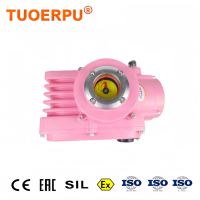 Válvula de Mariposa Eléctrica Tuoerpu Modelo TOP-110 de 90 Grados con Actuador de Cuarto de Vuelta, de Acero al Carbono con Brida, Moduladora de Encendido/Apagado para Agua