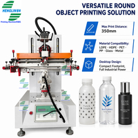 Impresora de Serigrafía Semiautomática de Sobremesa para Plásticos, Papel, Tazas de Café, Tazones, Botellas de Cosméticos, Frascos, Tapas de Lápices de Cejas