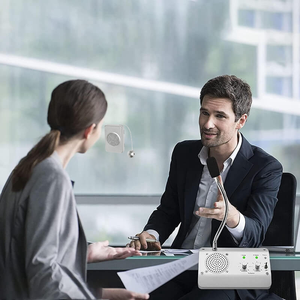 Двухсторонняя оконная акустическая система с микрофоном и интеркомом для банков и офисов/школ - Product Image 6