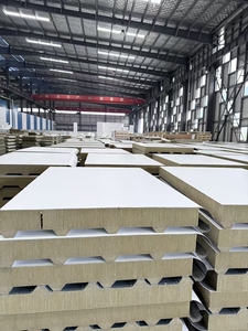 Rock Wool Clean Sandwich Board 150mm Panel Carbon <strong>Steel</strong> 0.5mm Roof <strong>Cold</strong> Room Panel - Product Image 5