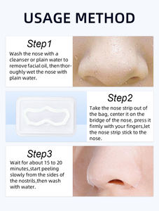 Patch nasal à micro-aiguilles pour le nettoyage du visage, éliminateur de points noirs, patch nasal personnalisé en gros, autocollant à l'acide hyaluronique - Product Image 2