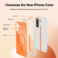 Étui magnétique coloré IVYMAX, protection intégrale en TPU, antichoc, charge sans fil, pour téléphone portable Samsung Galaxy A17