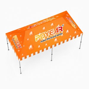 เต็นท์กันสาดโฆษณาแบบกำหนดเองขนาด 10x20 ฟุต (3x6 เมตร) สำหรับงานแสดงสินค้า กันน้ำ พร้อมโครงอะลูมิเนียมพับได้ - Product Image 5