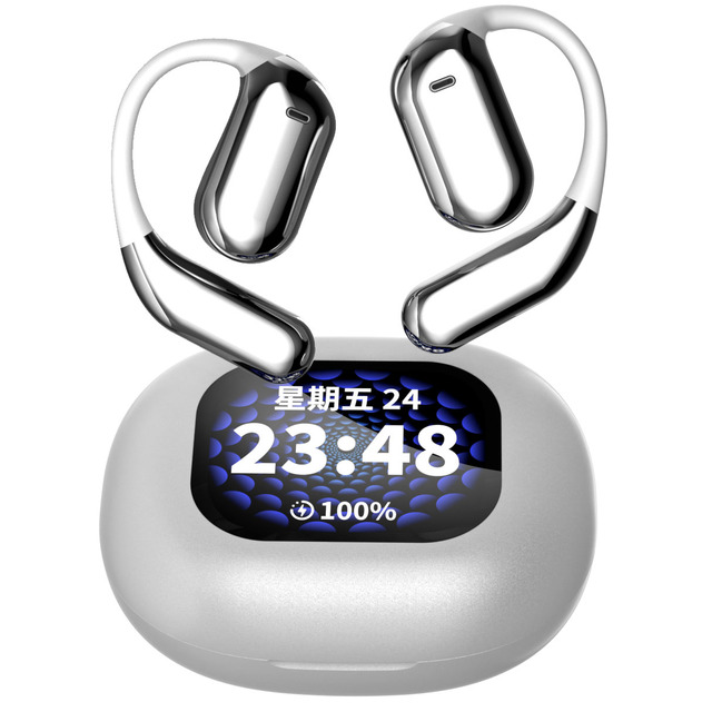 High Quality Wireless Touch Screen Earphones In-Ear TWS for 5.4 Sports ANC ENC Noise-Cancelling Gaming Digital Display