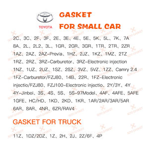 Kit di Riparazione Guarnizioni Motore per 2TR OEM 04111-75961 04111-75851 <span class=keywords><strong>Set</strong></span> Completo di Guarnizioni Motore Kit di Riparazione Guarnizione Testata Motore Fornitori - Product Image 2