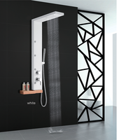 YL-5570 Ensemble de panneau de douche à effet pluie pour salle de bain avec étagères