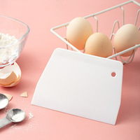 Spatule en plastique pour la décoration de gâteaux, spatule à pâtisserie en plastique, bol en plastique, racloir en silicone pour la cuisine
