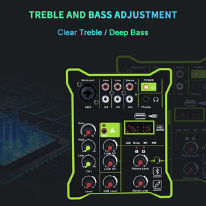 Mini consola mezcladora <span class=keywords><strong>de</strong></span> Audio <span class=keywords><strong>de</strong></span> 5 CANALES <span class=keywords><strong>DE</strong></span> modelo privado, nuevo diseño <span class=keywords><strong>para</strong></span> grabación <span class=keywords><strong>de</strong></span> <span class=keywords><strong>PC</strong></span> KTV en el hogar, Audio, vídeo e iluminación profesionales - Product Image 6