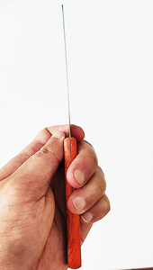 Mini-spatule droite en acier inoxydable pour mélanger <span class=keywords><strong>la</strong></span> crème et les produits cosmétiques, avec manche en bois pour les <span class=keywords><strong>jambes</strong></span> - Product Image 3