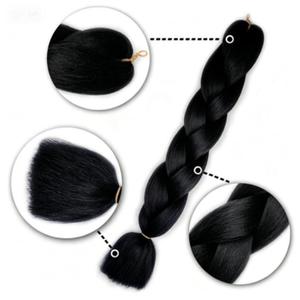 Extensions <span class=keywords><strong>de</strong></span> cheveux synthétiques tressées jumbo Yaki Texture 82 pouces 165g pour femmes, vente en gros à prix abordable, ultra-tressées - Product Image 4