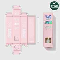 Boîte d'emballage cosmétique personnalisée en gros, boîte en papier de luxe pour flacon compte-gouttes de gloss, pour soins de la peau et maquillage