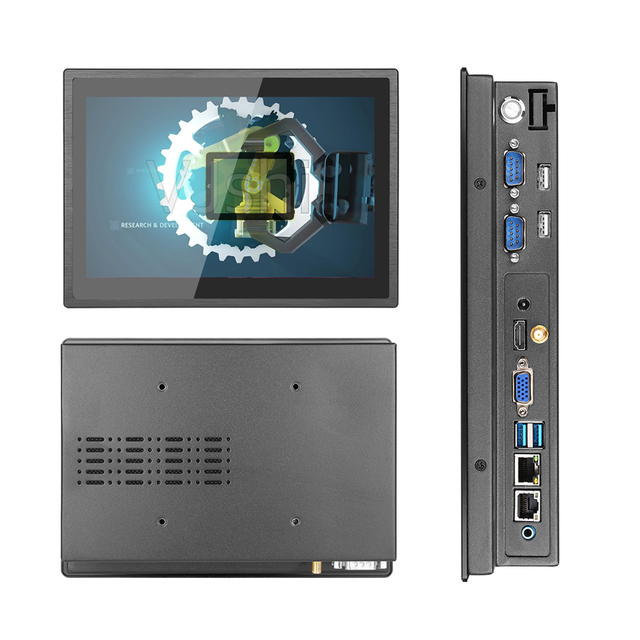10.1 Inch IP65 Waterproof Industrial Tablet Touch Screen Panel Mount Rugged All in One Pc Fanless Embedded PC