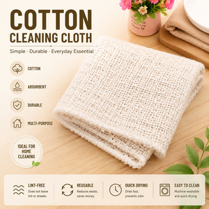 Paño <span class=keywords><strong>de</strong></span> Cocina Multiusos, Transpirable, Ecológico, <span class=keywords><strong>de</strong></span> Hilo <span class=keywords><strong>de</strong></span> Algodón, 55x50cm, Blanco, con Gran Absorción <span class=keywords><strong>de</strong></span> Agua - Product Image 2