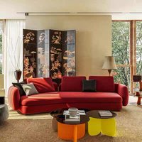 Canapé en tissu minimaliste italien de luxe moderne, personnalisable, une place, canapé d'angle pour salon et bureau