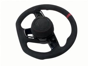 <span class=keywords><strong>Volante</strong></span> personalizado RS Sport Volant <span class=keywords><strong>SLINE</strong></span> completo para cuero fibra de carbono forma D para Audi A6 C7 C6 A7 A3 <span class=keywords><strong>A4</strong></span> RS3 RS5 RS6 - Product Image 2