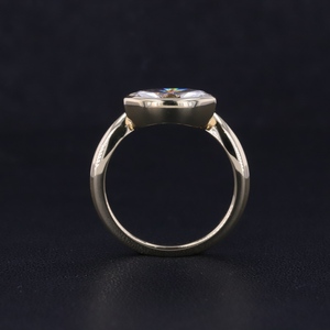 Bijoux personnalisés Starsgem, bague en or massif 10 carats avec diamant de laboratoire taille marquise de 1,0 ct - Product Image 5