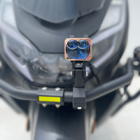Feux de voiture carrés Bi Led 1,8 pouces Lentille compacte Feux antibrouillard Projecteur 12V 24V pour voiture Moto Camion pour Toyota Accessoires de voiture