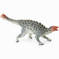 Jouet dinosaure Saichania en silicone - Figurine d'animal préhistorique blindé, éducatif et de collection, vente en gros