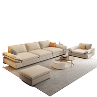 Canapé d'angle en cuir pleine fleur tufté avec dossier coussiné et rembourrage en éponge, design moderne, pieds en métal, accoudoirs inclinés