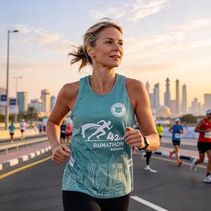 Chaleco de Maratón Personalizado para Mujer, Serie de Carreras de 5km/21km/42km, Venta al por Mayor, 100% Poliéster, Malla Bird Eye, Impresión por Sublimación Completa, Transpirable - Product Image 3