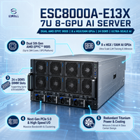 Plateforme Modulaire MGX ESC8000A-E13X avec Huit Accélérateurs Dual-Slot Connect X-8 SuperNIC PCIe Gen5 pour Centre de Données IA