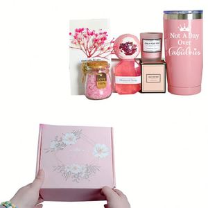 Thanksgiving Gift Boxes Set Wedding Guest Bridesmaid Luxury Towel <b>Bath</b> Spa Gift Set for Women - Product Image 3