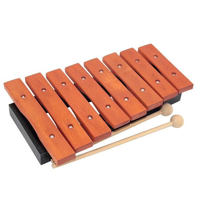 Wholesale Children Music Instrument Education Interesting Wooden Orff 8 Tones Wood Xylophone Wood Toy Organ Music Instrument