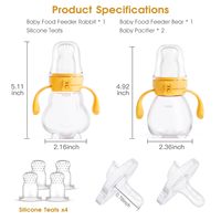 Vente en gros de tétine NCVI pour nouveau nourrisson aux fruits frais ensemble d'alimentation de qualité alimentaire pour bébé Nutrilon mangeoire sucette