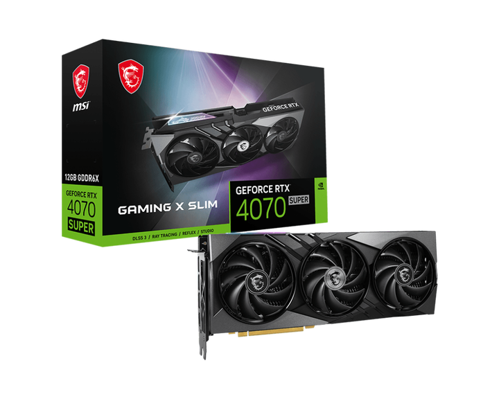 2024新しいMSI GeForce RTX 4070 SUPER 12G GAMING XSLIM密閉型 