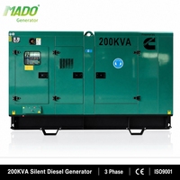 Générateur électrique diesel de secours 160 kW 200 kVA 250 kVA 300 kW 400 kW 500 kW 600 kW avec ATS pour usine industrielle