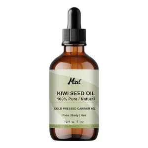 100% huile de graines de kiwi vegan extra vierge naturelle pressée à froid non raffinée pure pour la peau, le corps et les cheveux