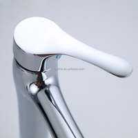 Robinet de lavabo monotrou Taplink en acier inoxydable 304, finition nickel brossé anti-traces de doigts, style moderne, à poser sur le comptoir