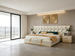 Set <span class=keywords><strong>Letto</strong></span> <span class=keywords><strong>Matrimoniale</strong></span> con Base Materasso e Testiera in <span class=keywords><strong>Legno</strong></span> per Mobili in Vera Pelle Moderni di Lusso con Contenitore <span class=keywords><strong>Letto</strong></span> Singolo Queen King Size - Product Image 3