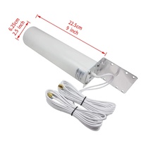 Antenne MIMO 360 à gain élevé 600-6000 MHz 6 GHz 12 dB 5G 4G 3G WiFi °   Antenne omnidirectionnelle verticale TS9 CRC9 pour routeur AP CPE