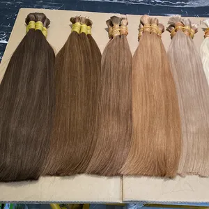 Ghrehair Hair Bulk Straight Virgin brazilian Hair Cabelo Frete Gratis Para Brasil 13A Grade Cabelo Humano Atacado