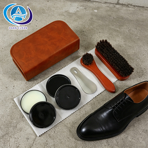 Daan Professional Rapid Shine 6pcs <strong>Shoe</strong> Care Collection with Customizable Tin <strong>Polishes</strong> and Real Horsehair Brushes - Product Image 2