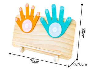 Double-Sided Finger Counting Number Tracing <b>Board</b> Solid Pine Montessori Learning Toys <b>for</b> Toddlers - Product Image 5