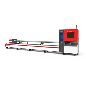 Metal Laser Cutter JQ Laser Tube Cutter Lazer Cut 6m Profile Cutting Raycus 2000w 1kw 2kw Cnc Metal 380V/50HZ Fiber Laser Pipe Tube Cutting Machine