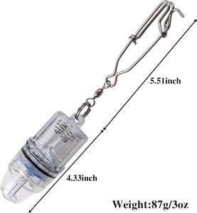 Lampes de pêche <span class=keywords><strong>LED</strong></span> vertes/jaunes alimentées par batterie sous-marine IP68 étanche 6000K lumière du jour 100m de distance <span class=keywords><strong>d</strong></span>'éclairage Clip de chute profonde - Product Image 4