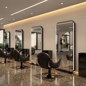 Miroir en verre LED mural pour salon de coiffure, salon de beauté, salle de sport, usage commercial, miroir en verre pour salon de coiffure, fourni par l'usine - Product Image 6