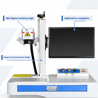 Mesin Penanda Laser Serat CNC Desktop untuk Perhiasan Cincin Gelang Jam Liontin Bingkai Kacamata Pengukir Logam Presisi