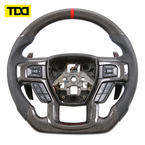 Volant en fibre de carbone véritable TDD compatible avec Ford Raptor F150 2015-2020 Raptor - Product Image 2
