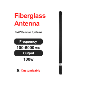 Antenne omnidirectionnelle en fibre de verre HKTX pour montage sur véhicule, longueur 710 mm, 100 W, à ressort - Product Image 1