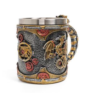 Toptan lüks reçine ejderha kolu için bira kupası-özelleştirilmiş boyutu çevre dostu Norse tarzı ev partisi kullanımı Glow tavşan marka - Product Image 2