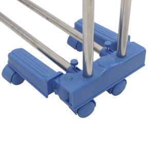 Vendita calda 18M 3 strati in acciaio inox stendino pieghevole stendibiancheria <span class=keywords><strong>appendiabiti</strong></span> con ruote - Product Image 6