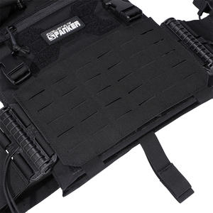 Gilet Tattico Leggero in Nylon 500D <span class=keywords><strong>MOLLE</strong></span> con Sgancio Rapido Porta Piastre Protettive - Product Image 6