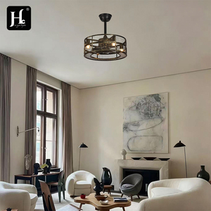 42-inch matt black flush-mounted <b>ceiling</b> <b>fan</b> <b>with</b> <b>remote</b> control, 6-speed timer, DC motor and light - Product Image 6