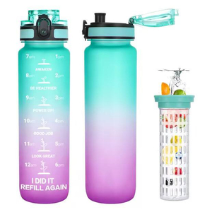 Custom Hot Selling Gradient Plastic Sports Water Bottles 1000 Ml Bpa Free Tritan Water Bottle - Product Image 3