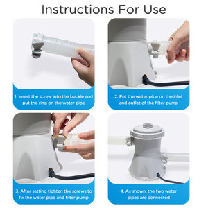 Pompe <span class=keywords><strong>de</strong></span> <span class=keywords><strong>filtration</strong></span> à cartouche transparente Vanace Installation facile électrique à circulation et <span class=keywords><strong>filtration</strong></span> améliorées pour piscines hors sol - Product Image 6